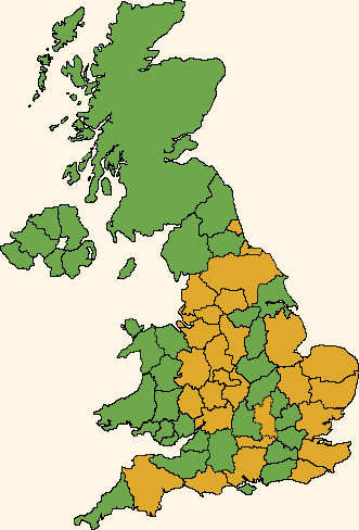 UK Snooker Leagues Map